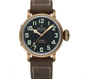 Brown Leather Strap Copy Zenith