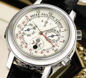 Black-Leather-Strap-Replica-Patek-Philippe