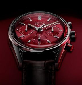 UK Perfect Quality Replica TAG Heuer Carrera Chronograph Red Dial Limited Edition Watches