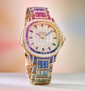 Luxury Swiss Patek Philippe Rainbow Aquanaut Luce Minute Repeater Replica Watches
