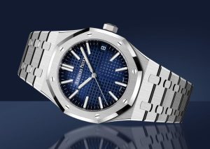 UK Top Smoked Blue Audemars Piguet Royal Oak 41MM Replica Watches Sale